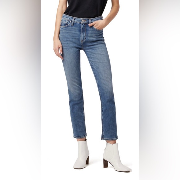 Hudson Jeans Barbara High Waist, straight leg ankle jeans in Omega wash - Picture 1 of 16